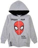 SPIDER-MAN BLUZA ZAMEK KAPTUR ocieplana oryginalna SZARA 128 R705T