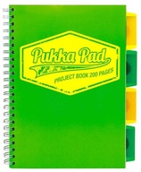 Kruhový zápisník Pukka Project Book Neon B5/100 Mriežka zelená