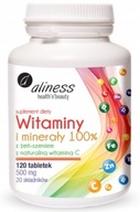 Vitamíny a minerály komplex 100% 120 tbl. Aliness ženšen acerola