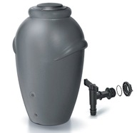 Zbiornik na deszczówkę 360L beczka wode AQUA CAN szara 360 litrów + KRANIK