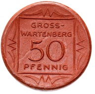 + Gross-Wartenberg - Syców - 50 Pfennig 1921 Miśnia - BRĄZOWA CERAMIKA