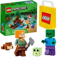 LEGO MINECRAFT 21240 KLOCKI MOKRADŁA BAGNA ZOMBIE ALEX