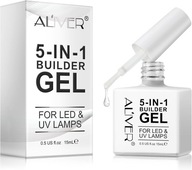 Základný gél 5v1 na nechty transparentný Aliver CLEAR UV 15ml