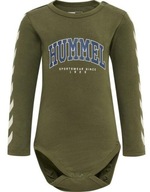 HUMMEL ZELENÉ BODY S DLHÝM RUKÁVOM KONTRAST LOGO ZÁPADKA CEY HMP__98