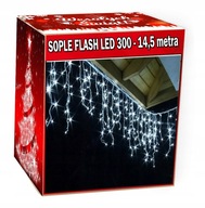 SOPLE ZEWNĘTRZNE 300 LED 14,5m ISKRA FLASH GRUBE.