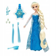 Bábika Elsa FROZEN s dlhými vlasmi + doplnky na úpravu vlasov bábiky
