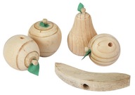 KERBL drewniane warzywa zabawka gryzak do ścierania zębów królika gryzoni 5