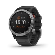 Garmin Fenix 6 Solar Zegarek Gps Srebrny z Czarnym