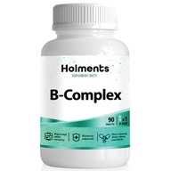 Vitamín B komplex B1 B2 B6 B12 HOLMENTS B-COMPLEX výživový doplnok 90