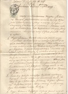 Kontrakt kupna -sprzedaży Galicja Sądowa Wisznia -Mościska zabór austr.1873