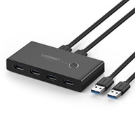 SWITCH BOX HUB ROZDZIELACZ, KVM UGREEN 4X USB 2.0 JAKOŚĆ