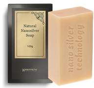 Szare mydło z NanoSrebrem Raypath Natural Soap 100g Antybakteryjne HIT