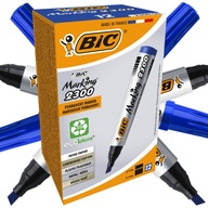 BIC ZESTAW MARKER PERMANENTNY 2300 NIEBIESKI ŚCIĘTA KOŃCÓWKA ALKOHOLOWY X12