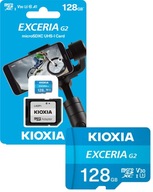 Karta microSD KIOXIA 128GB UHS I U3 V30 adapter