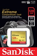 SANDISK 128 GB Compact Flash EXTREME CF 120/85MB/s