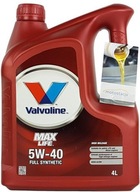 2× Motorový olej Valvoline max life 5w 40 4l 4 l 5W-40