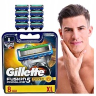 8 x Gillette Fusion 5 Proglide Power ostrza wkłady nożyki orygi opakowanie