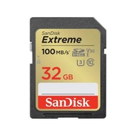 SANDISK EXTREME SDHC 32 GB 100 MB/s CL10 UHS-I