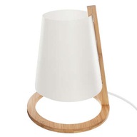 Stolná lampa biela PITA bambus h-26 cm