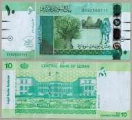Szudán 10 font 2015 P-73b UNC