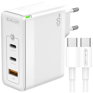 Szybka Ładowarka sieciowa GaN PRO 100W PD USB-C + Kabel USB Typ C