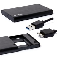 KIESZEŃ ZEWNĘTRZNA NA DYSK SSD 2,5" IBOX CZARNA Obudowa USB 3.1