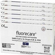 6 x Test FLUORECARE COVID-19 Grypa AB RSV Combo 4w1