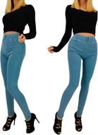 Spodnie damskie jeans z efektem PUSH UP z kieszeniami S/M