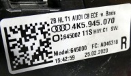 AUDI A6 C8 4K5945070 2018- sedan LED light rear part right rear