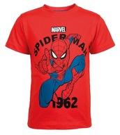 Koszulka T-shirt chłopięcy SPIDERMAN 122/128 Bawełna Marvel 7+