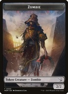 MtG: Zombie Token (Black 2/2) (xMOM)