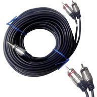 KABEL WTYK AUX JACK 3,5 - 2x RCA CINCH 5m VITALCO