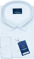 Veľká veľkosť elegantná biela pánska košeľa s lycra PREMIUM Regular-fit