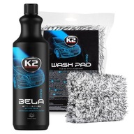 K2 Bela PRO Sunset Fresh aktívna pena 1L + K2 WASH PAD špongia na umývanie auta s jemným mikrovláknom