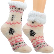 Teplé detské ponožky zimné s medvedíkom protišmykové 27-31