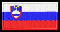Naszywka flaga Słowenii Słowenia haftowana z termofolią 7 cm szeroka