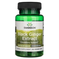 Swanson Čierny zázvor 100 mg 30 kapsúl Black Ginger Extract