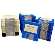 Duzy zestaw 100 dyskietek 3,5" DD 880kB Amiga 100x dyskietka