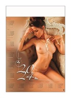 Erotic moments B1 kalendarz ścienny 2024 naga dziewczyna topless hot girl