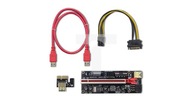 Qoltec Riser PCI-E 1x - 16x USB 3.0 ver. 010S SATA/ PCI-E 6 pin