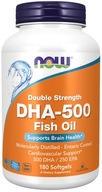 NOW Foods DOUBLE STRENGTH DHA 500 EPA 250 Srdce Nervy Imunita 180 sgels