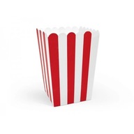 Krabice na popcorn, mix, 7x7x12,5cm