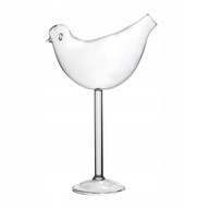 Priehľadné poháre na nápoje v tvare vtáka