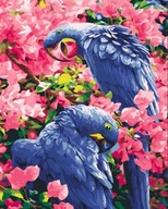 Obraz Maľovanie podľa čísel - Vtáky v kvetoch