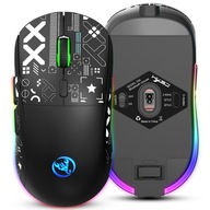 MYSZ MYSZKA BEZPRZEWODOWA GAMINGOWA DLA GRACZY RGB BT 5.0/3.0 USB 2.4GHz