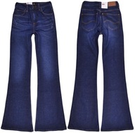 LEE spodnie HIGH WAIST blue jeans BREESE _ W24 L31