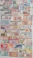 Zestaw banknotów - UNC Europa, Ameryka PD, Azja i Afryka