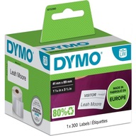 Etykiety DYMO na identyfikator imienny białe S0722