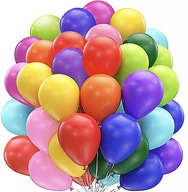 DUŻE balony kolorowe mix 30cm zestaw 100szt