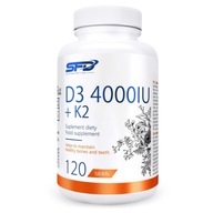 ALLNUTRITION witamina D3 4000+K2 ZDROWE KOŚCI 120t